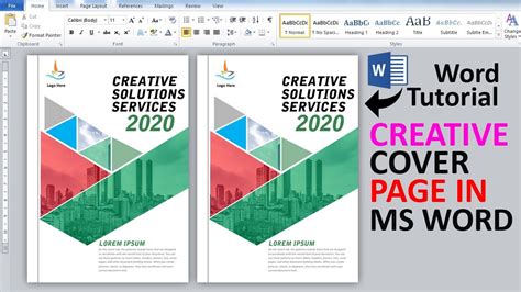 how to make cover page in computer