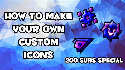 how to make custom icons in geometry dash mobile android