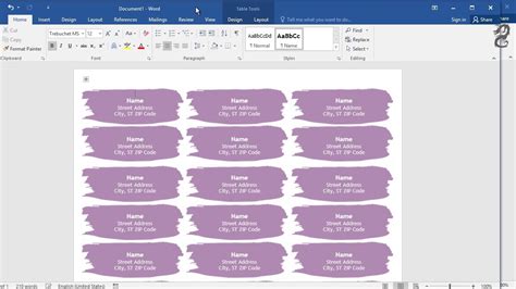 how to make custom labels in microsoft word