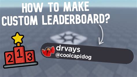 how to make custom leaderboard in roblox studio