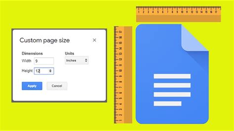 how to make custom paper size in google docs