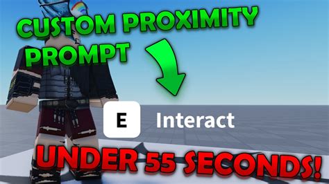 how to make custom proximity prompt in roblox studio