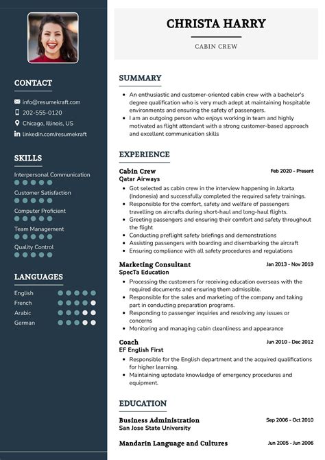 how to make cv for cabin crew interview
