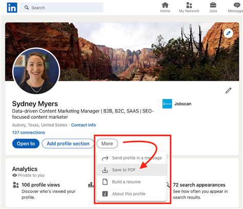 how to make cv from linkedin app