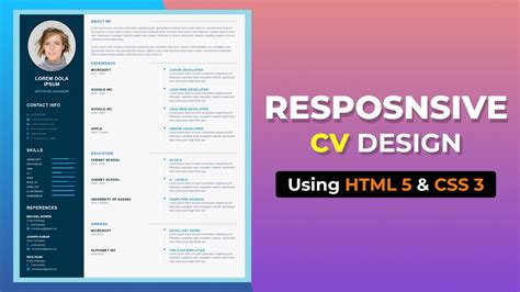 how to make cv in html