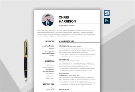 how to make cv template in word