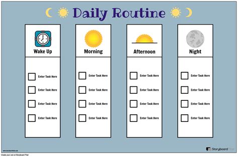 how to make daily routine chart in excel