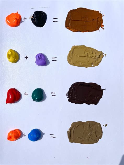 how to make dark brown using clay