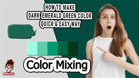 how to make dark emerald green color