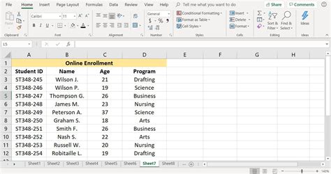 how to make data in excel
