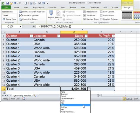 how to make data in excel look good