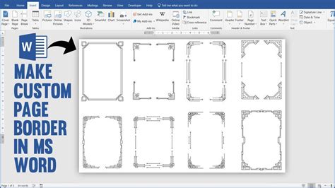how to make design on word