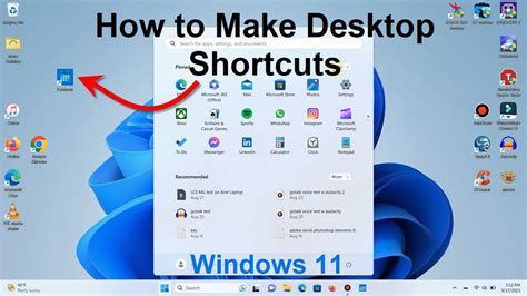 how to make desktop shortcut for microsoft apps