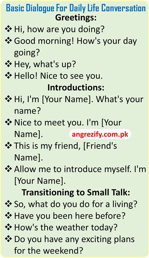 how to make dialogues in english