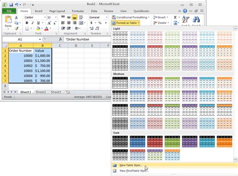 how to make different colour lines in excel