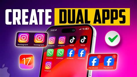 how to make dual app in iphone 15