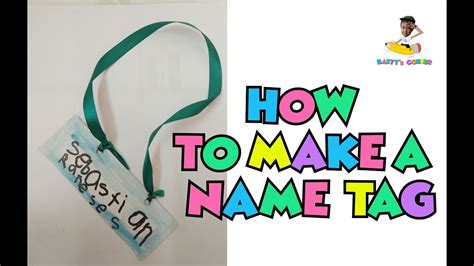 how to make easy name tags