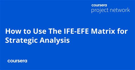 how to make efe matrix