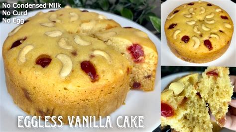 how to make eggless cake at home in microwave
