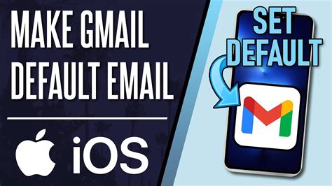 how to make email default on iphone