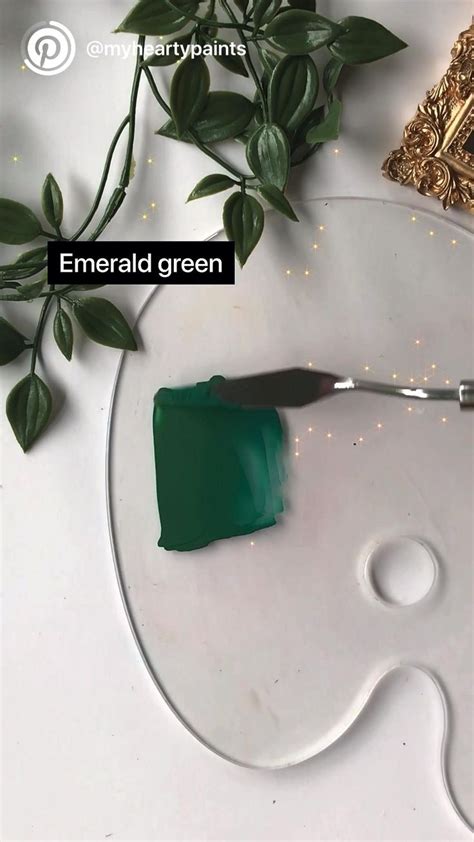 how to make emerald green color with acrylic paint