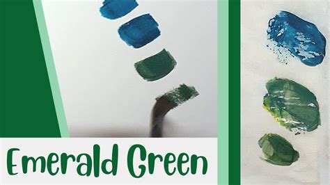 how to make emerald green with primary colors