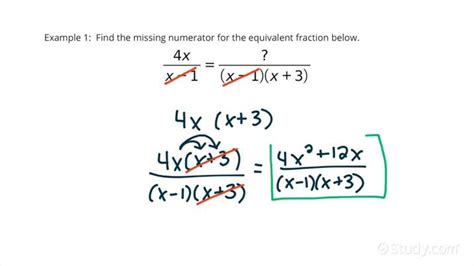 how to make equivalent rational expressions