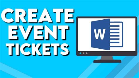 how to make event tickets on microsoft word