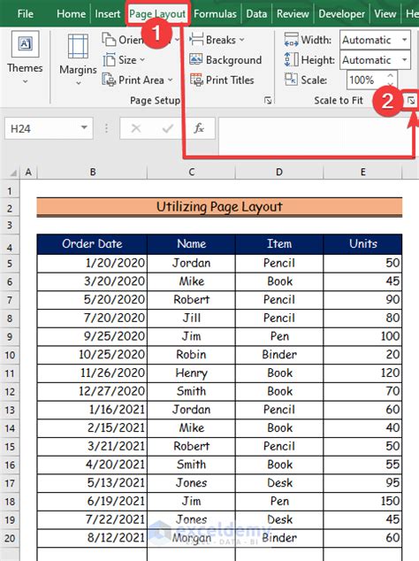 how to make everything fit on one page in microsoft excel