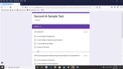 how to make exam in google forms