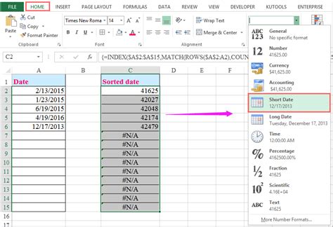 how to make excel automatically sort by date