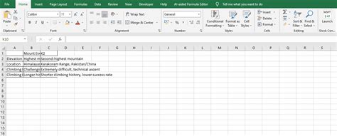 how to make excel cells expand as you type