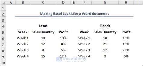how to make excel like a word document