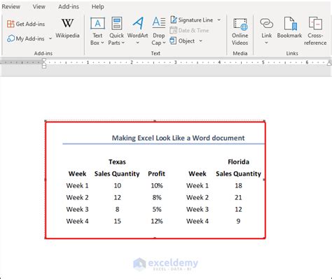 how to make excel like word