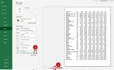 how to make excel sheet fit on one page pdf