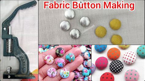 how to make fabric buttons with machine