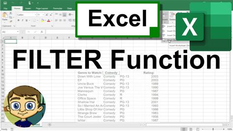 how to make filter function in excel