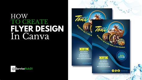 how to make flyer in canva