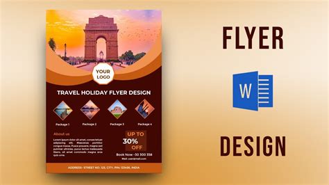 how to make flyer in word
