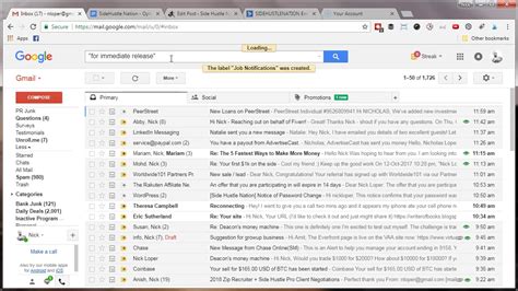 how to make folder in gmail on phone