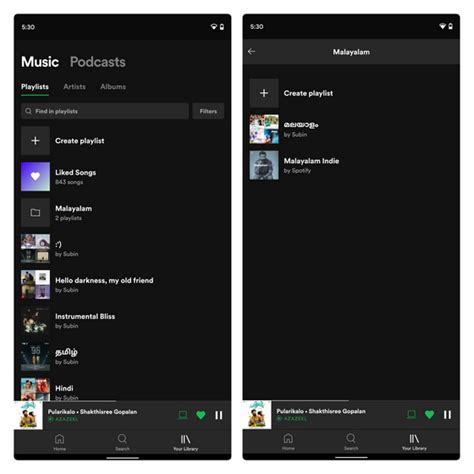 how to make folders in spotify mobile