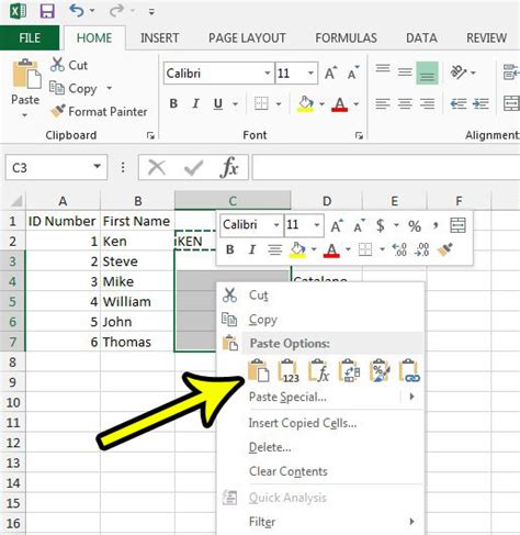 how to make font capital in excel
