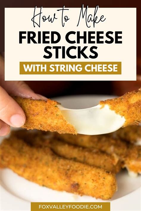 how to make fried cheese sticks with string cheese