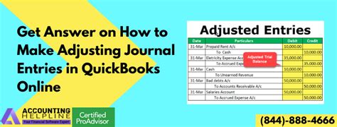 how to make general journal adjustments in quickbooks