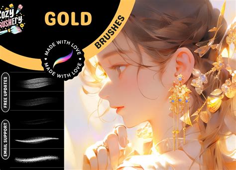 how to make gold brush in procreate
