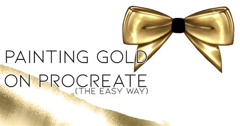 how to make gold color in procreate