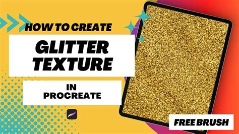 how to make gold glitter in procreate