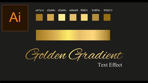 how to make gold gradient in illustrator