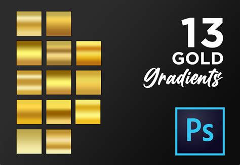 how to make golden gradient in photoshop