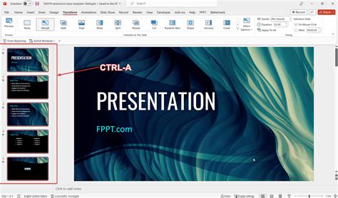 how to make good powerpoint presentation transition